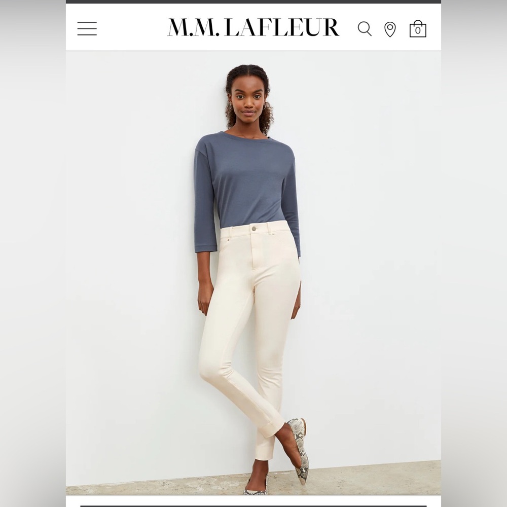 NWT, M.M. Lafleur, Sammataro Jean, tusk color, size 4
